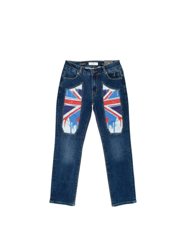 PANTALONE JEANS C/TOPPA STAMPATA  -  JECKERSON